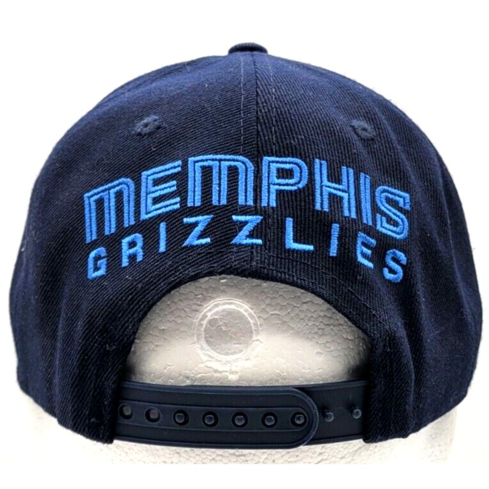MEMPHIS GRIZZLIES HAT CAP SNAP BACK ULTRA GAME NBA BLUE BEAR LOGO ONE SIZE MENS - Picture 3 of 6